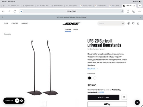 Bose ufs serie coppia di - bose, ufs-20